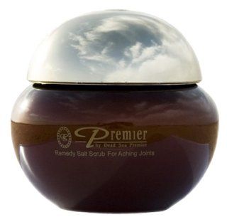 Premier Dead Sea Remedy Salt Scrub for Aching Joints, Salt Scrub, Brown Jar, 425 Grams : Body Scrubs : Beauty