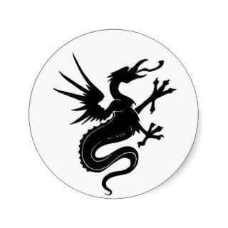 Dragon Heraldic Eagle Illustration Stickers