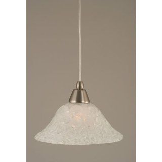 Toltec Lighting 22 BN 431 One Light Cord Mini Pendant, Brushed Nickel Finish with Italian Bubble Glass   Ceiling Pendant Fixtures  
