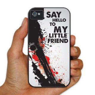 iPhone 4/4s BruteBoxTM Case   Scarface   Movie Quote   "Say hello"   2 Part Rubber and Plastic Protective Case: Cell Phones & Accessories
