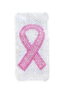 SIZZLE CITY New Custom Bling Rhinestone iPhone 5 Sparkly Pink Breast Cancer Awareness Ribbon Snap On Hard Shell Protective Case: Cell Phones & Accessories