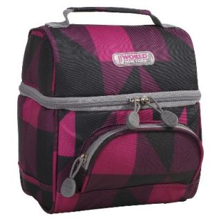 JWorld Corey Lunch Bag with Front Pocket, Checkmate