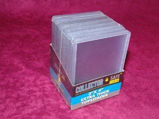 COLLECTOR SAFE 3 X 4 EXTRA THICK Toploads 75pt (Qty = 25) : Sports Related Trading Cards : Sports & Outdoors