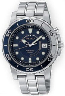 Seiko Men's SKA387 Kinetic Silver Tone Watch: Seiko: Watches