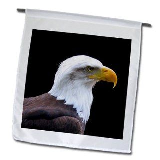 fl_155627_1 InspirationzStore Photography   Bald Eagle bird of prey profile on black   eagle scout gifts   wild animal wildlife photography   Flags   12 x 18 inch Garden Flag : Outdoor Flags : Patio, Lawn & Garden