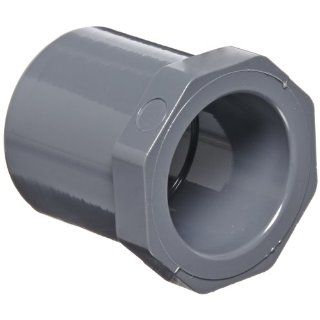 Spears 437 G Series PVC Pipe Fitting, Bushing, Schedule 40, Gray, 3/4" Spigot x 1/2" Socket Industrial Pipe Fittings