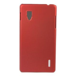Rubber Smooth Hard Skin Case Cover for LG Optimus G (Sprint) LS970 Red + 1 gift: Cell Phones & Accessories