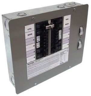 Generac 6380 50 Amp 12 16 Circuit Manual Transfer Switch for 12, 500 Watt Portable Generators  Patio, Lawn & Garden