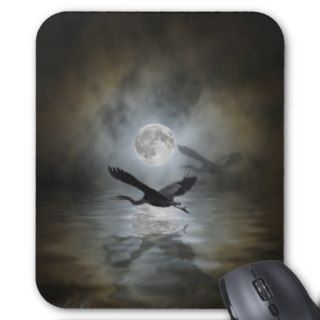 Heron Moon Mousepad