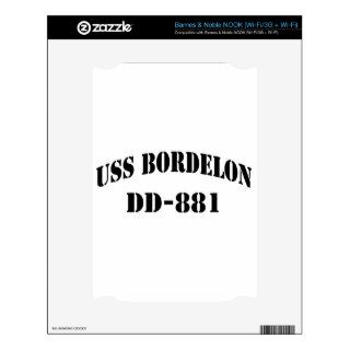 USS BORDELON DD NOOK DECALS