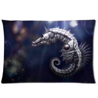 Custom Seahorse Pillowcase Standard Size 20x30 Cotton Pillow Case P04  