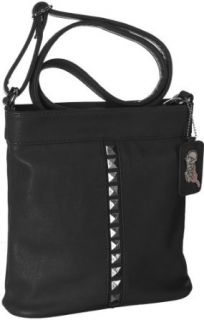 Carlos By Carlos Santana Lucero Crossbody Handbag Black: Cross Body Handbags: Clothing