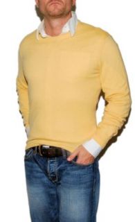 Polo Ralph Lauren Black Label Mens Thin Cashmere Yellow Sweater Italy Small at  Mens Clothing store
