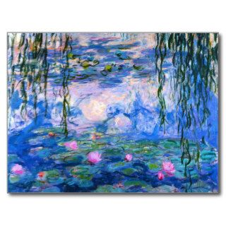 Monet Water Lilies Postcard