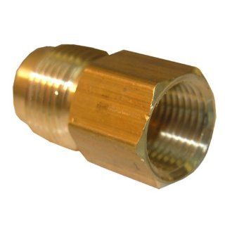 LASCO 17 4645 1/2 Inch Flare by 1/4 Inch Female Pipe Thread Brass Adapter   Pipe Fittings  