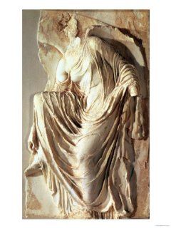Athena Nike Adjusting Her Sandal, circa 420 420 BC Giclee Print Art (12 x 16 in) : Everything Else