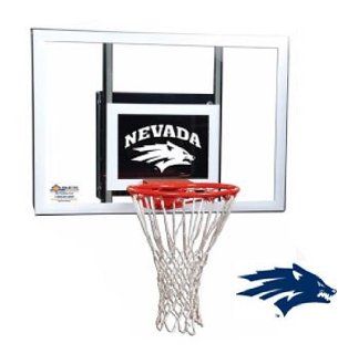 Nevada Wolfpack Goalsetter Junior Wall Mount Basketball Hoop : Wall Mount Basketball Backboards : Sports & Outdoors