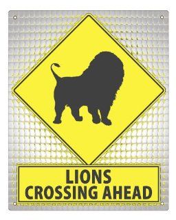 LION STREET SIGN kids room funny educational boys room wall decor art 427 : Other Products : Everything Else