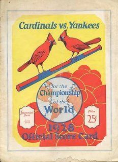 1928 World Series Program New York Yankees at St. Louis Cardinals   MLB Programs and Yearbooks : Sports Related Collectible Event Programs : Sports & Outdoors