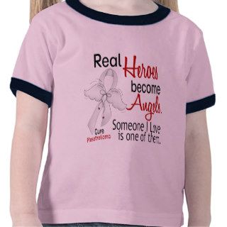 Heroes Become Angels Mesothelioma Tee Shirt