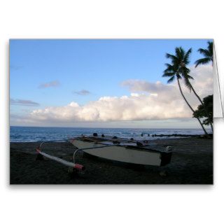 Beach near Kona, Hawaii Card