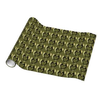ARMY CAMO HEART Wrapping Paper