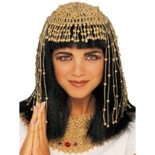 Cleopatra Mesh Headpiece Adult Egyptian Costume Accessory: Clothing