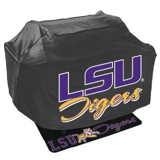 Mr. Bar B Q NCAA Grill Cover and Grill Mat Set, Louisiana State University Tigers LSU : Sports Fan Grill Accessories : Patio, Lawn & Garden