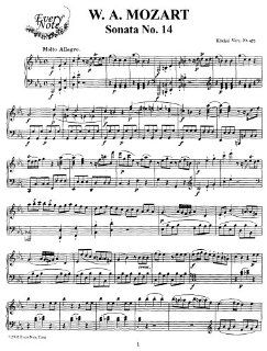 Mozart Piano Sonata No. 14 in C Minor, K.457: Instantly download and print sheet music: Mozart: Books