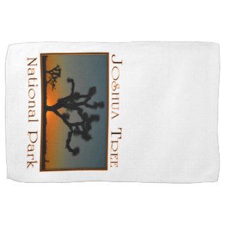 Orange Sunrise At Joshua Tree National Park Hand Towels