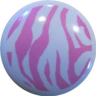 Pink Zebra Animal Print Ceramic Cabinet Drawer Pull Knob   Other Products  