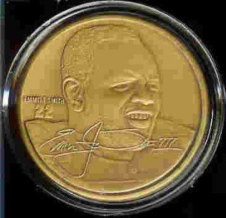 1994 Highland Mint "LIMITED EDITION" NFL Football Collectible Coin Bronze Emmitt Smith   Dallas Cowboys   Hall of Fame Sports & Outdoors