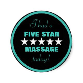 I had a massage today stickers