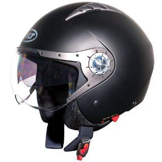 BILT Pilot Open Face Motorcycle Helmet   XL, Matte Black: Automotive