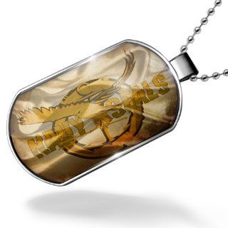 Dogtag United States Navy Seals Flag Dog tags necklace   Neonblond: NEONBLOND: Jewelry