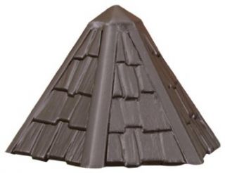 Kichler Lighting 15461AZT Thatched Roof 12 Volt Deck and Patio Light, Textured Architectural Bronze    