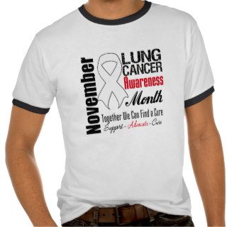 Together We Can Find a Cure   Lung Cancer Month Shirts