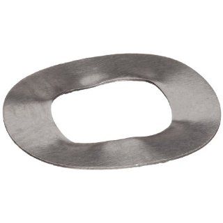 Compression Type Wave Washer, Carbon Steel, 3 Waves, Inch, 0.449" ID, 0.74" OD, 0.012" Thick, 0.748" Bearing OD, 1680lbs/in Spring Rate, 110.3lbs Load, (Pack of 10): Flat Springs: Industrial & Scientific