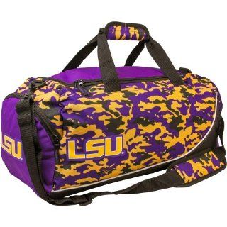 LSU Tigers Camo Core Duffel Bag   Purple: Sports & Outdoors