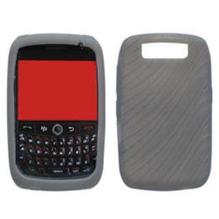 Soft Skin Case Fits RIM Blackberry 8900 Curve Smoke Wave Skin AT&T, T Mobile: Cell Phones & Accessories
