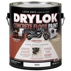 UGL 1 gal. White Latex Drylok Concrete Floor Paint 209153