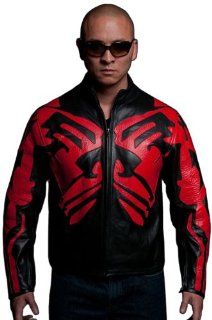 UD Replicas Darth Maul Leather Caf Racer Star Wars Movie Replica Motorcycle Jacket, X Small: Toys & Games