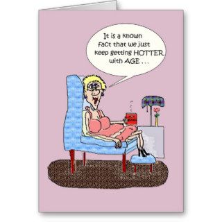 HOT FLASHES FUNNY BIRTHDAY CARD