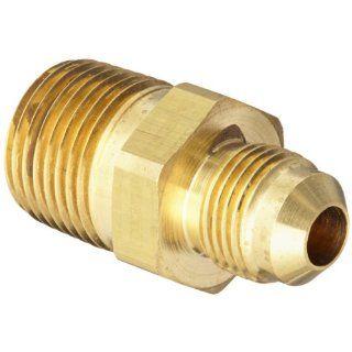 Eaton Aeroquip 2000 8 6B Brass Flared Tube Fitting, Adapter, 3/8" Male SAE 45 Degree x 1/2" Male Pipe  Industrial & Scientific