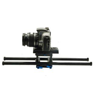 Koolertron Adjustable Plateform Baseplate Plate Support Mount Rig Rail System With 2 Rods For DSLR Camera Follow Focus Matte Box : Professional Video Stabilizers : Camera & Photo
