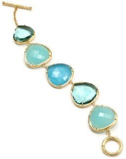 Coralia Leets Jewelry Design 5 Stone Shades Blue Bracelet: Jewelry