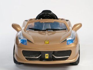 CHILDRENS RIDE ON Ferrari 458 Italia Style Kids 12V Battery Power Wheels Ride On Car MP3 RC Remote COLOR GOLD, RED OR YELLOW SENT AT RANDOM: Everything Else