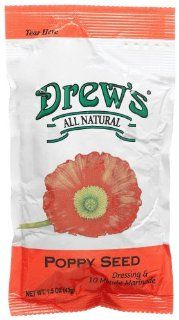 Drew's All Natural Poppy Seed Dressing, 1.5 Ounce Single Serve Packets (Pack of 60) : Salad Dressings : Grocery & Gourmet Food
