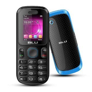 BLU T190b Unlocked GSM Mobile Phone with Dual Sim and GSM Dual Band 850/1900 Black/Blue Cell Phones & Accessories