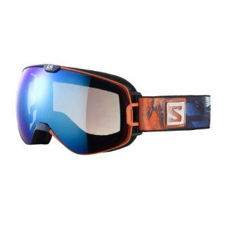 Salomon X MAX Goggles   Blue/Solar + Extra Lens : Ski Goggles : Sports & Outdoors